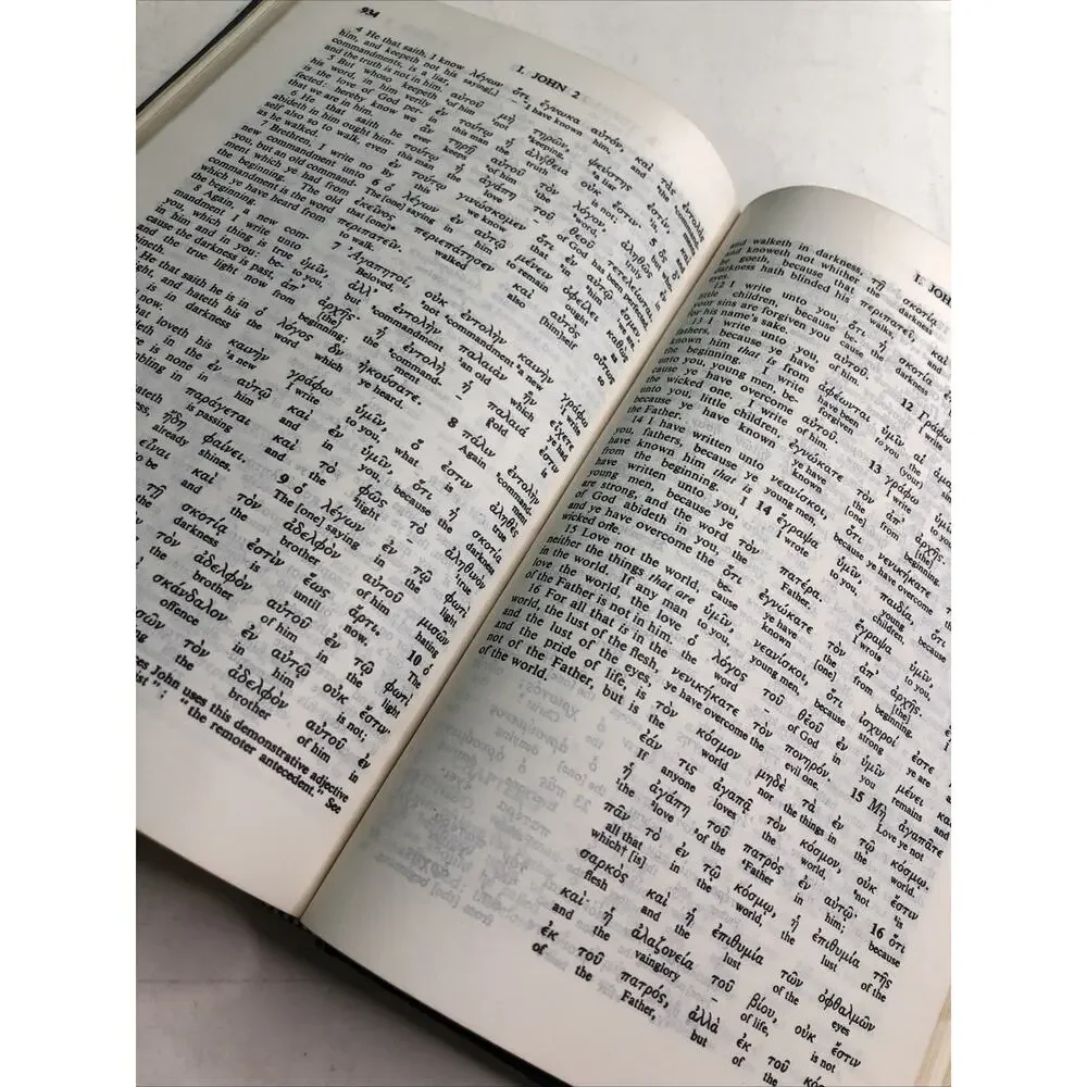 1975 Greek - English Interlinear New Testament Hardcover Black Letter Hardcover
